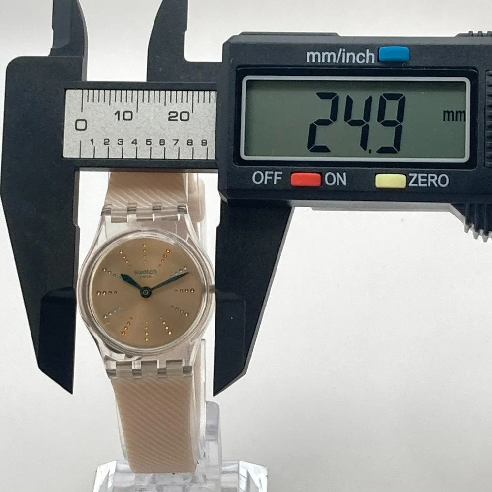 Swatch Quadretten Women's Watch 25mm Pastel Pink LK372 Swiss WR New Battery 8
